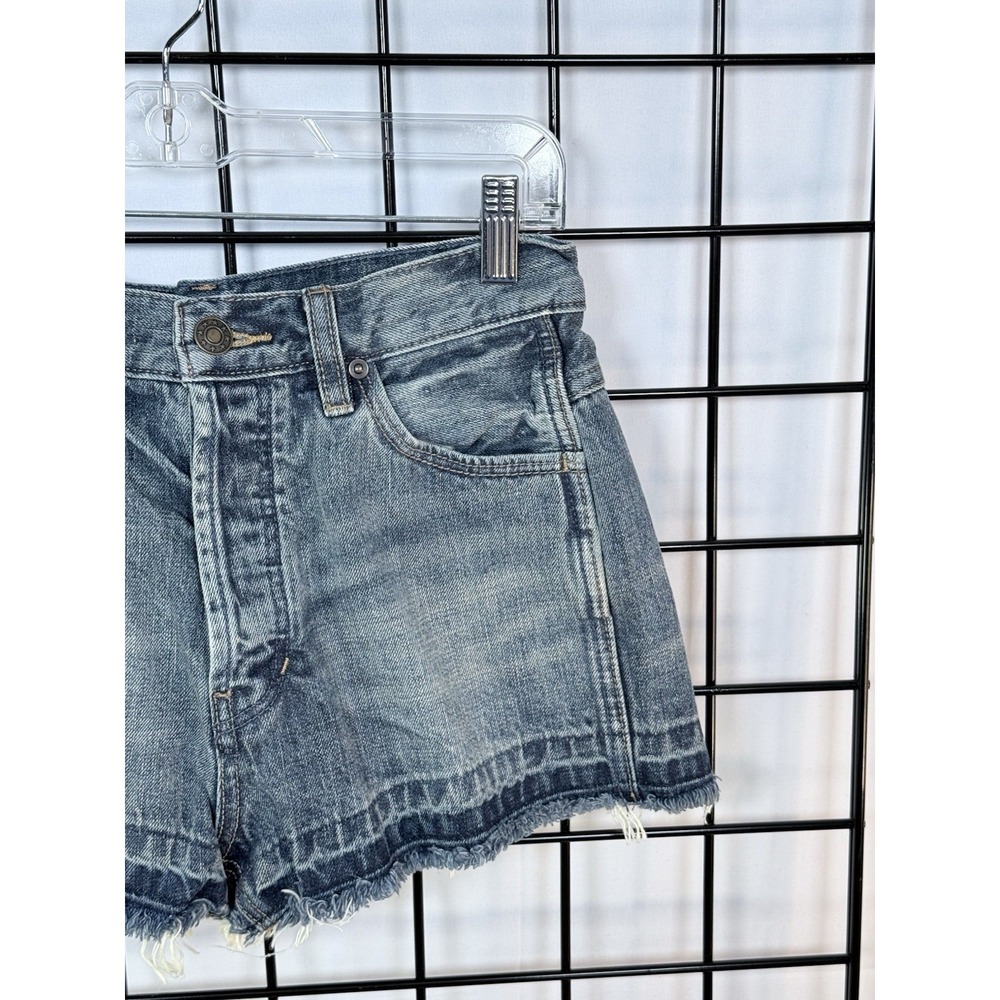 Free People Costello Vintage Frayed Hem‎ Cutoff Denim Shorts Womens 26 OB474619 - Picture 10 of 11